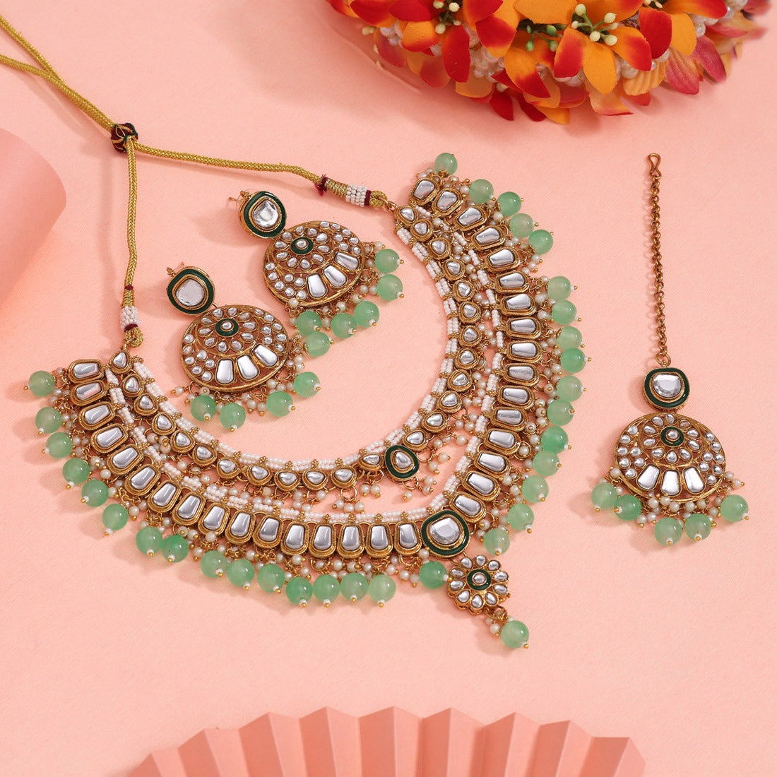 Diya Necklace Set
