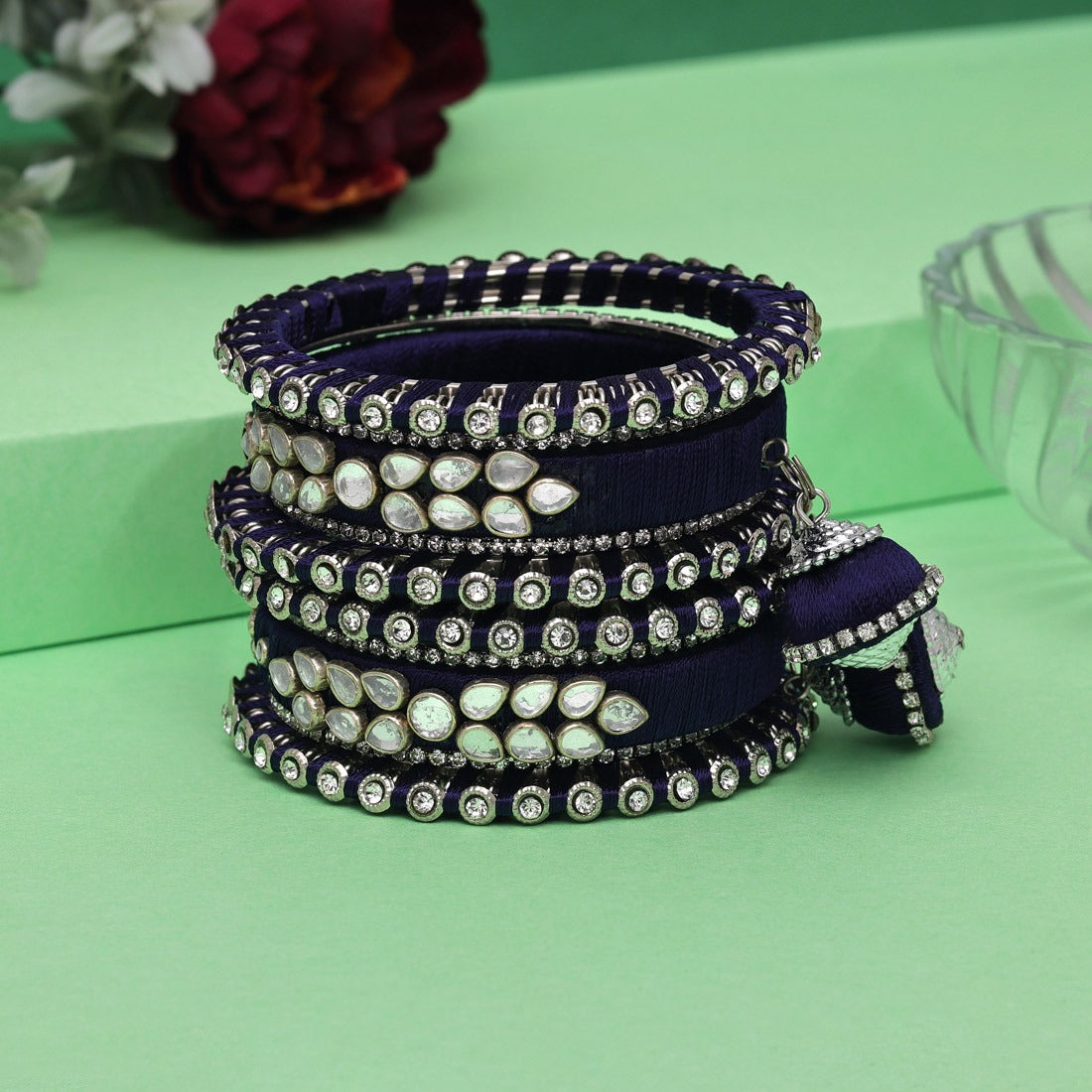Navy blue Bangles