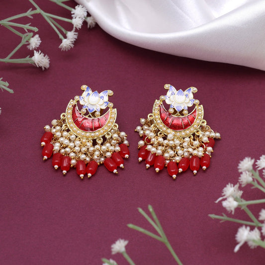 Red Olivia Earrings