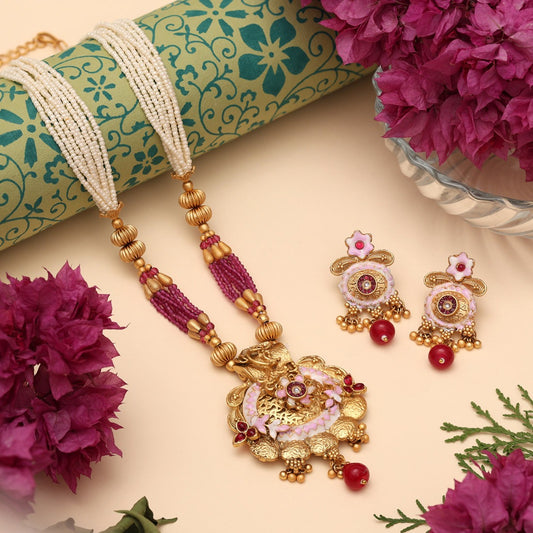 Meenakari Necklace Set