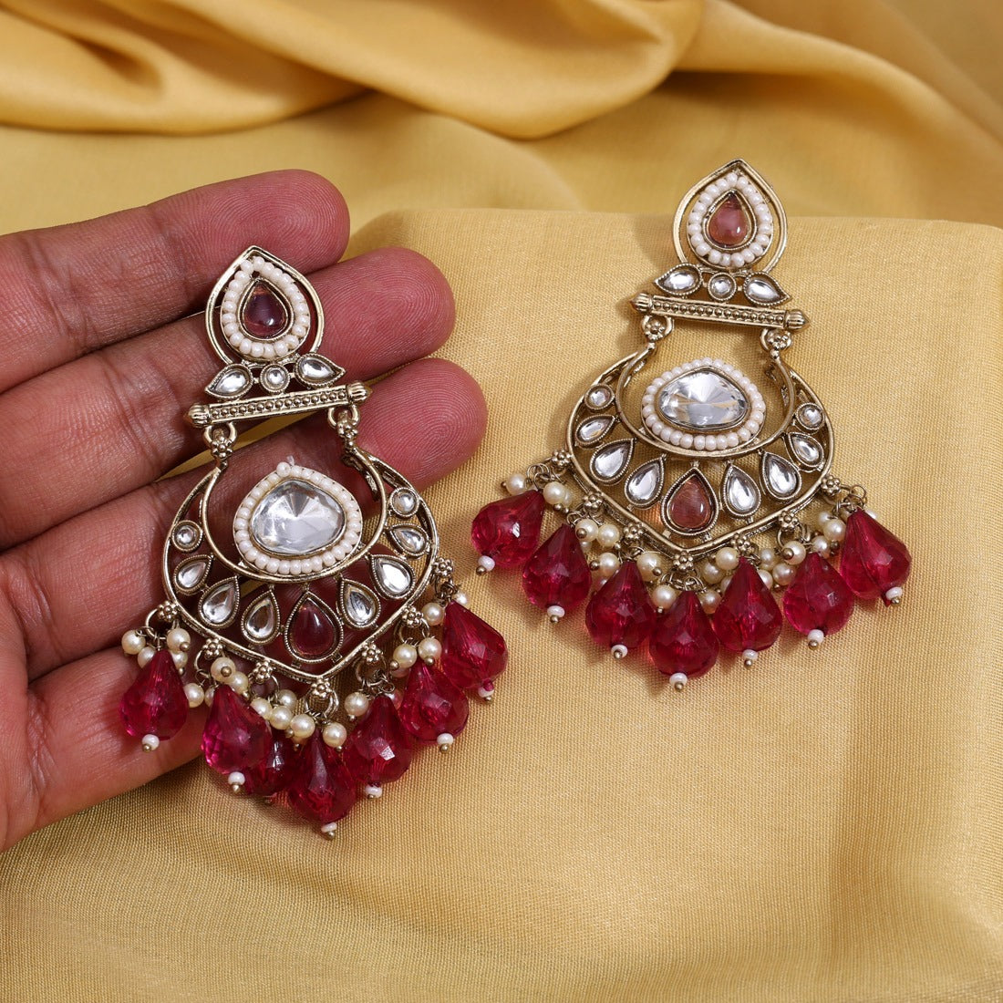 Chandbali Charm Earrings