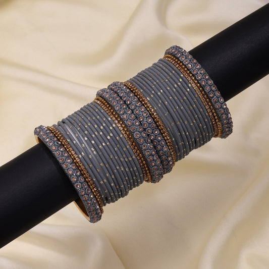 Slate Charm Bangles