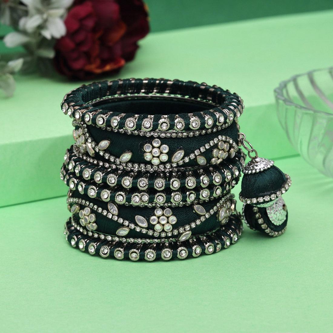Hara Dhagha Bangles